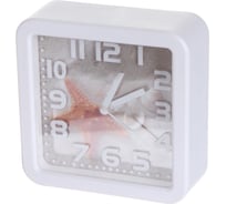 Часы-будильник PERFEO Quartz " PF-TC-014", квадратные 10,5x10,5 см, звезда 30015234