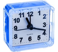 Часы-будильник PERFEO Quartz " PF-TC-001", квадратные 5,5x5,5 см, синий 30015193