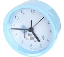 Часы-будильник PERFEO Quartz " PF-TC-011", круглые, 9,5 см, синий 30015225