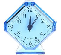 Часы-будильник PERFEO Quartz " PF-TC-002", ромб, 7,5x8,5 см, синий 30015197 26076161