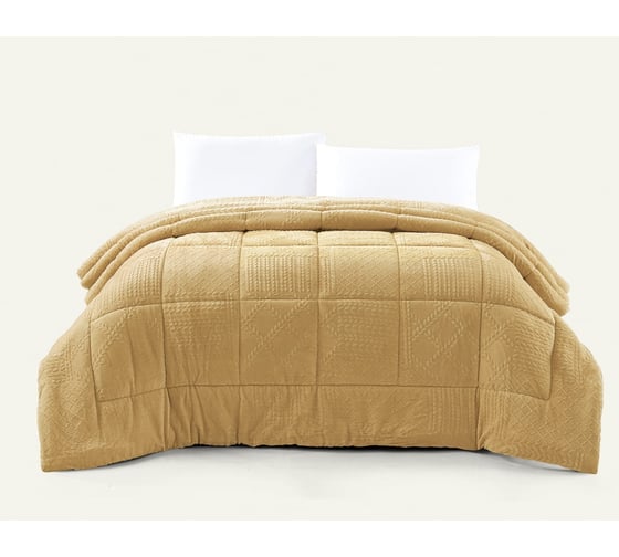 Плед-покрывало Arya Home arya жаккард, 160x220, aramis золотистый 8680943220080