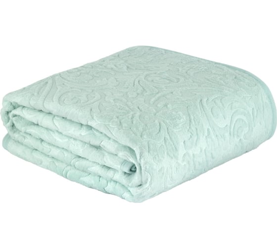 Плед Arya Home arya с тиснением, 220x240, valencia мятный 8680943220509