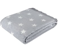 Плед Arya Home arya хлопок, 150x200, star серый 8680943213402