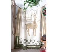 Плед Arya Home arya хлопок, 150x200, elves бежевый, зеленый 8680943220226