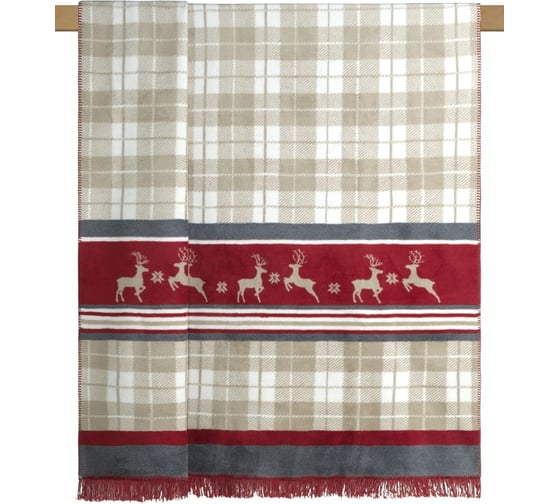 Плед Arya Home arya хлопок, 200x220, carols бежевый 8680943220172