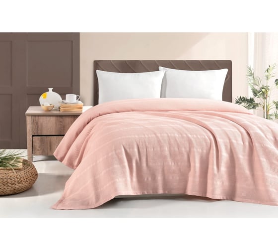 Плед Arya Home arya хлопок, 160x235, joyce розовый 8680943225139