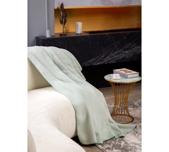 Плед Arya Home arya хлопок, 200x220, queen мятный 8680943220455