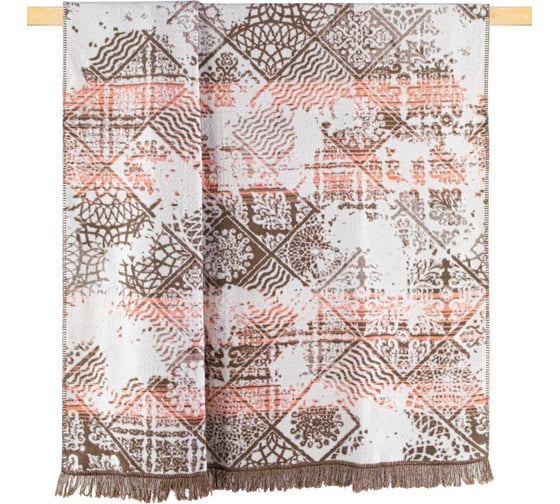 Плед Arya Home arya хлопок, 150x200, sandy розовый, серый 8680943220561