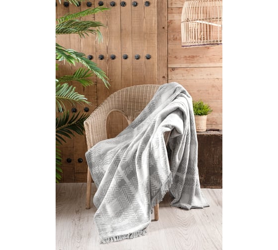 Плед Arya Home arya хлопок, 150x200, tina серый 8680943220585