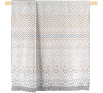 Плед Arya Home arya хлопок, 200x220, lily бежевый, серый 8680943220691