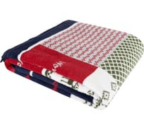 Плед Arya Home arya хлопок, 200x220, festive красный, белый 8680943220295