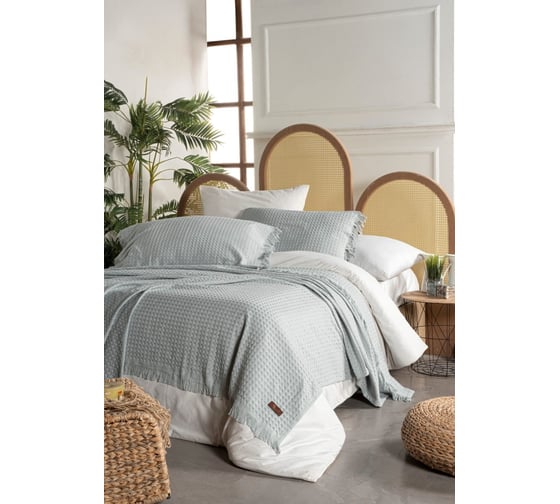 Плед Arya Home arya хлопок, с наволочками, 220x240, summer мятный 8680943225009 1