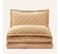 Покрывало Arya Home arya бархат, 250x260, 2 наволочки 50x70+5, ansel золотистый 8680943114044