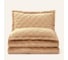 Покрывало Arya Home arya бархат, 250x260, 2 наволочки 50x70+5, ansel золотистый 8680943114044 1