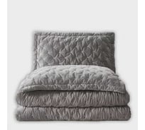 Покрывало Arya Home arya бархат, 250x260, 2 наволочки 50x70+5, ansel серый 8680943098023