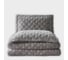 Покрывало Arya Home arya бархат, 250x260, 2 наволочки 50x70+5, ansel серый 8680943098023 1