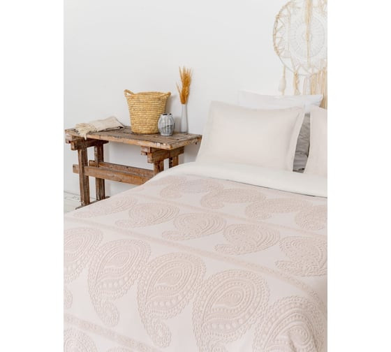 Покрывало-простыня Arya Home arya 200x220, misley, бежевый 8696422530434