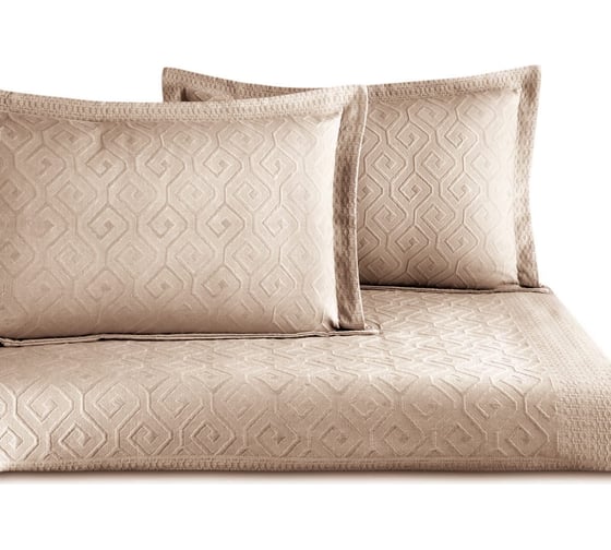 Покрывало Arya Home arya 230x250, 2 наволочки 50x70+5, candy бежевый 8680943087539
