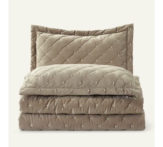 Покрывало Arya Home arya велюровое, 250x260, ansel коричневый 8680943114082 1