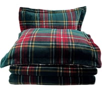 Покрывало Arya Home arya печатное, двуспальное 200x220, 2 наволочки 50x70+5, evergreen зеленый 8680943222442