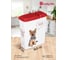 Контейнер для корма с декором Бытпласт lucky pet 2.3 л, собаки, бордовый 434211421 4