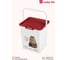 Контейнер для корма с декором Бытпласт lucky pet 8 л, кошки, бордовый 434212921 1