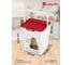 Контейнер для корма с декором Бытпласт lucky pet 8 л, кошки, бордовый 434212921 5