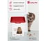 Контейнер для корма с декором Бытпласт lucky pet 8 л, кошки, бордовый 434212921 8