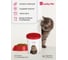 Контейнер для корма и лакомств с декором Бытпласт lucky pet 1.6 л, кошки, бордовый 434211721 6