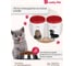 Контейнер для корма и лакомств с декором Бытпласт lucky pet 1.6 л, кошки, бордовый 434211721 7