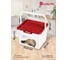Контейнер для корма с декором Бытпласт lucky pet 5.3 л, кошки, бордовый 434212721 5