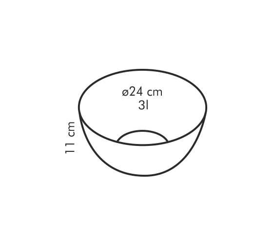 Стеклянная миска Tescoma giro 24 см 389224