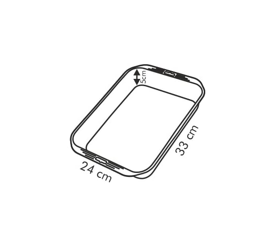 Глубокая форма для выпечки Tescoma saphir 33x24 см 624606