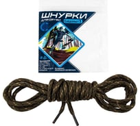 Шнурки для обуви Следопыт сибирский круглые, цвет бежевый/коричневый/болотный, диаметр 4 мм, длина 130 см PF-SL-10