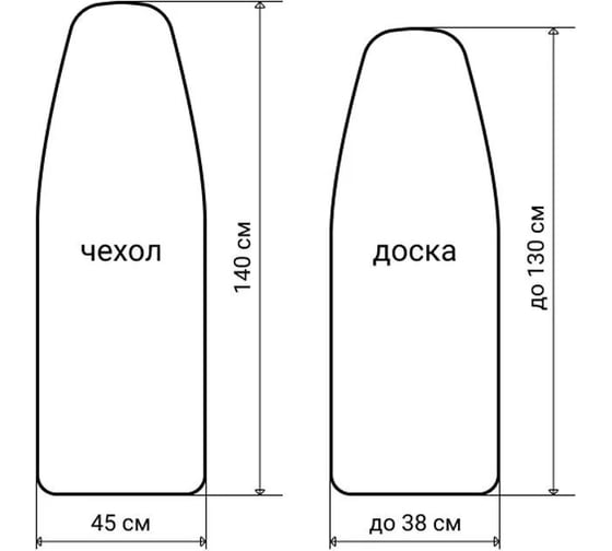 Покрытие для гладильной доски Leifheit Perfect Steam L Universal max 140x45 см, хлопок/мольтон, перфорированное 71615
