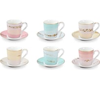 Чашка для эспрессо Tescoma mycoffee с блюдцем, 6 шт, romance 387717