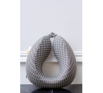 Подушка Arya Home arya для путешествия, 28x24x11,5, memory foam, shiny серый 8680943224347
