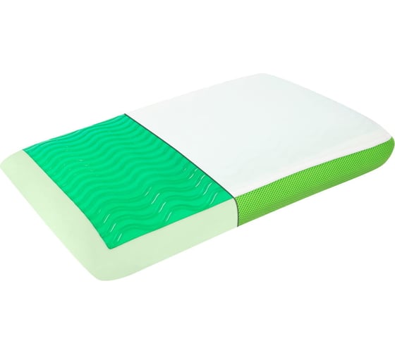 Подушка Arya Home arya memory foam с гелевой вставкой из зеленого чая, 70x40x13, green tea 8680943224255
