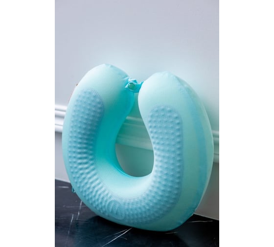 Подушка Arya Home arya для путешествий, с гелевой вставкой, 30x30x9, memory foam, cooling jel зеленый 8680943224378 1