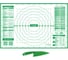 Силиконовый коврик для раскатки/запекания DASWERK 40x60 см, зеленый 608426 1