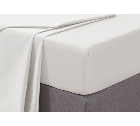 Хлопковая простынь Arya Home arya 160x200+33, camino белый 8680943108586