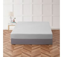 Хлопковая простынь Arya Home arya 160x200+33, camino серый 8680943108579