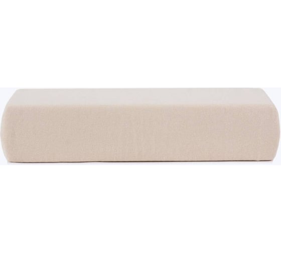 Хлопковая простынь Arya Home arya 160x200+20, бежевый 8680943057778 1