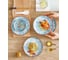 Набор тарелок ZDK Kitchen Japanese Collection, 4 шт, цвет голубой, диаметр 18 см Цветочки 371594-4 4