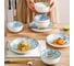 Набор тарелок ZDK Kitchen Japanese Collection, 4 шт, цвет голубой, диаметр 18 см Цветочки 371594-4 5