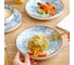 Набор тарелок ZDK Kitchen Japanese Collection, 4 шт, цвет голубой, диаметр 18 см Цветочки 371594-4 6