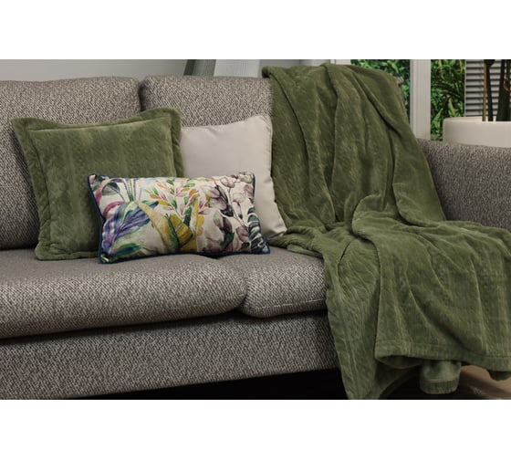 Плед AMETISTHOME federica olive 200x210 FEDERICAolive200х210