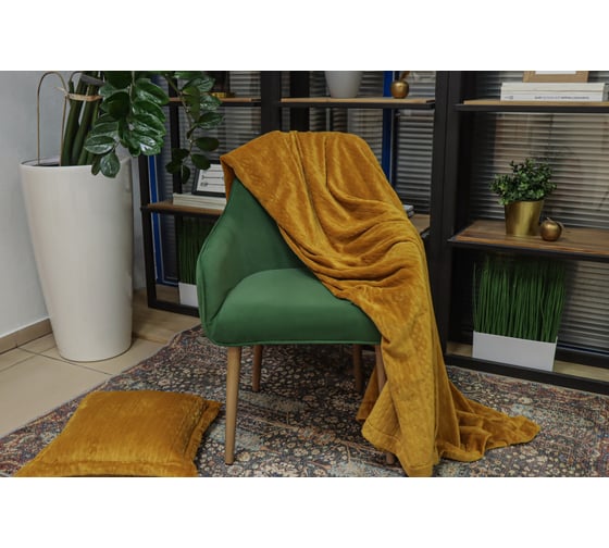 Плед AMETISTHOME federica gold 180x210 FEDERICAgold180х210