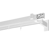 Двухрядный карниз Arttex Хай-тек белый, 240 см, Шарм А0000030037