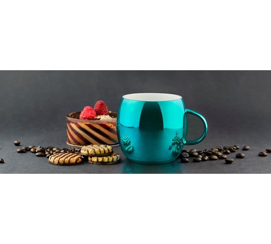 Кружка Asobu Sparkling mugs 0.38л, голубая MUG 550 blue